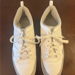 FUBU Classic White Lace-Up Sneakers